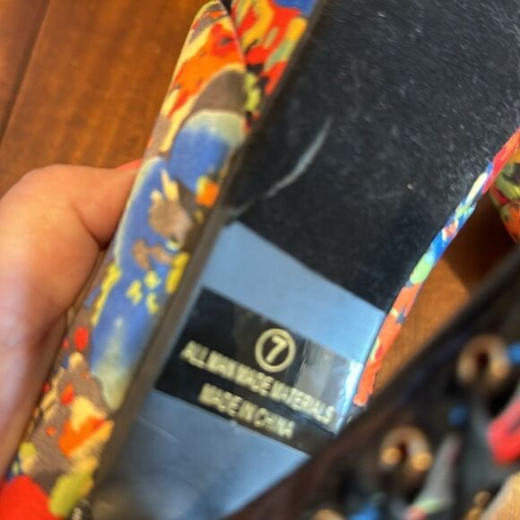 ALBA Corset Floral Platform Stiletto Heels Size 7 - Picture 8 of 9